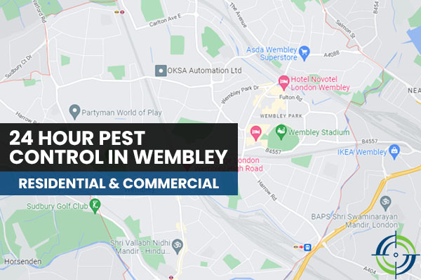 Map of Wembley Pest Control Services